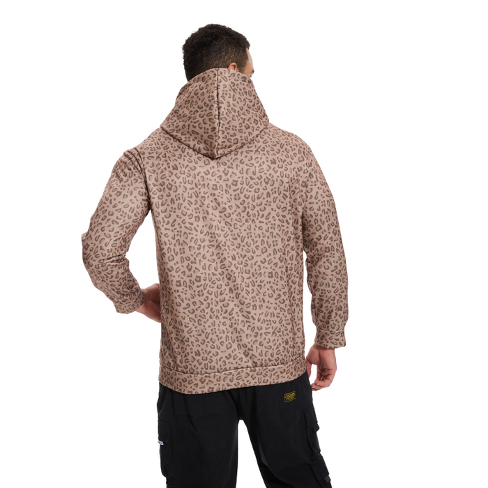 Leopard Pattern Hooded Sweatshirt