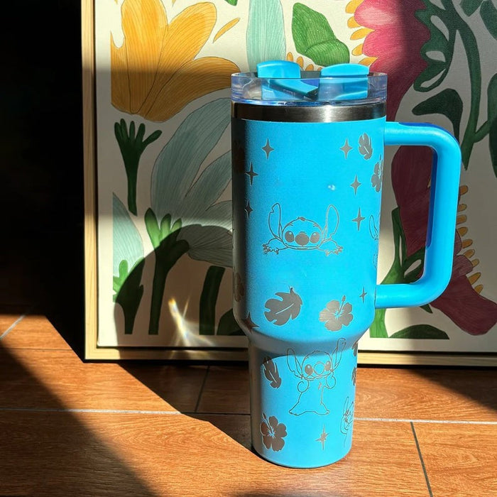 40oz Stitch Themed Stainless Steel Tumbler