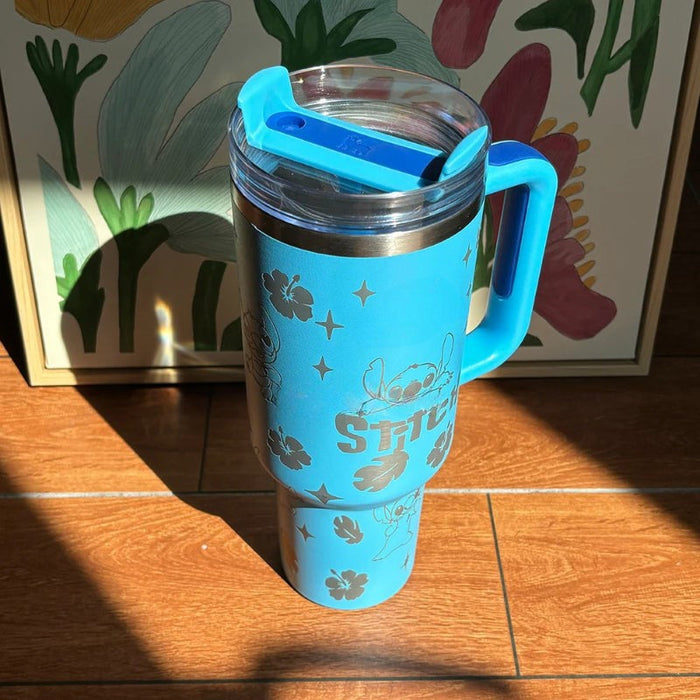 40oz Stitch Themed Stainless Steel Tumbler