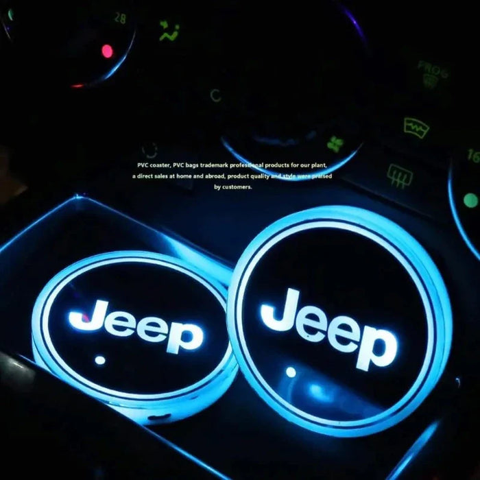 Cup Glow Lights For Jeep Interior