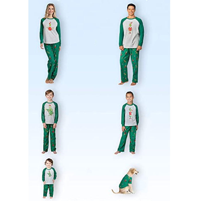 Matching Grinch Pajamas Family Sets