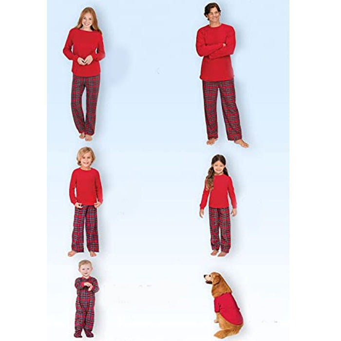 Festive Thermal Plaid Pajama Sets