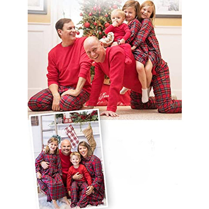 Festive Thermal Plaid Pajama Sets