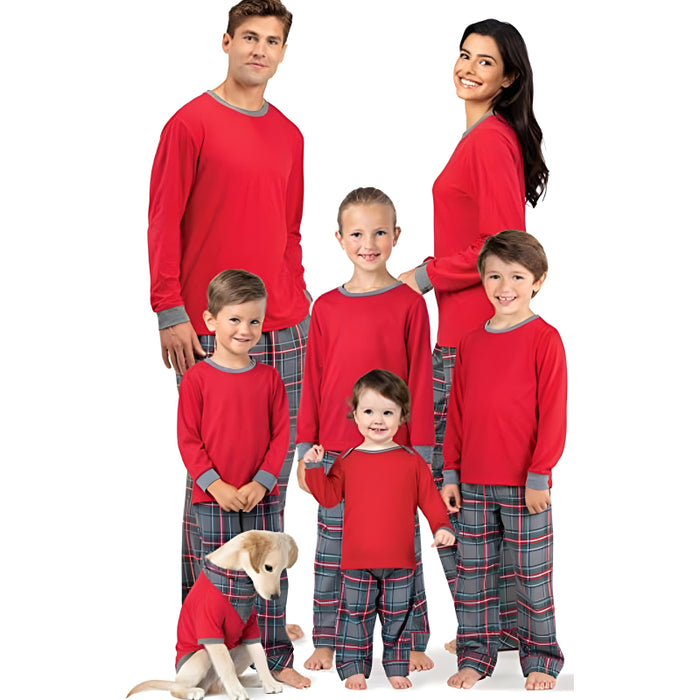 Classic Plaid Matching Family Pajamas