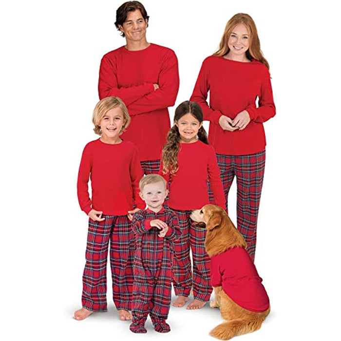 Festive Thermal Plaid Pajama Sets