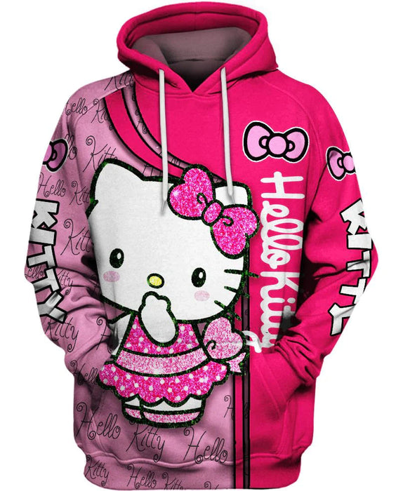 Nostalgic Cartoon Character Graphic Hoodie