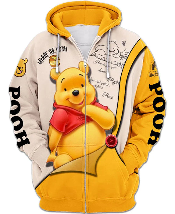 Charming Bear Inspired Zip-Up Hoodie