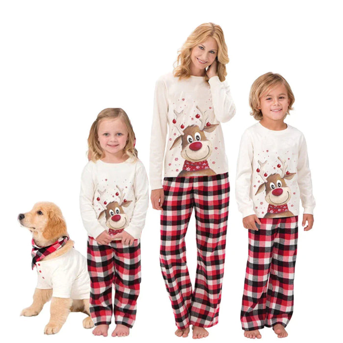 Xmas Reindeer Holiday Pajamas