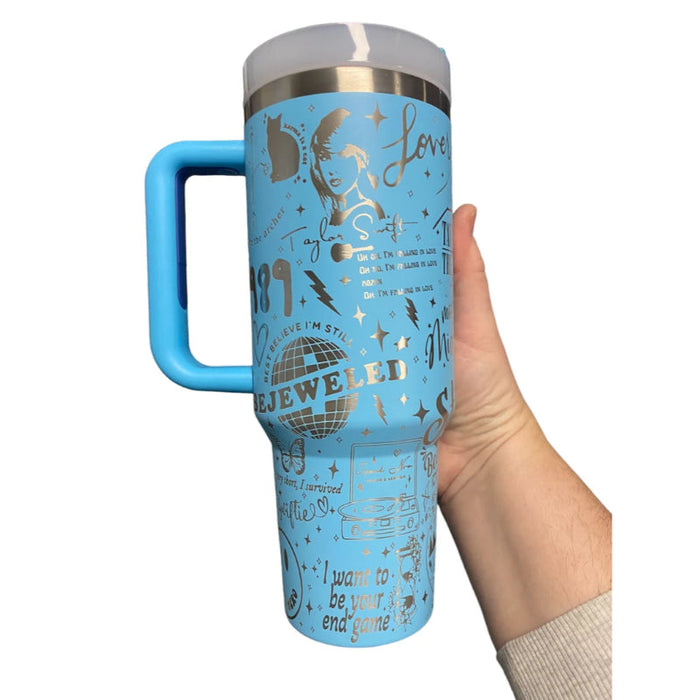 Engraved 40oz Tumbler Inspired By Taylor Swift Albums