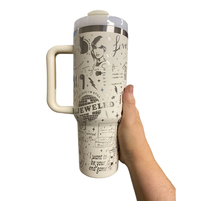 Engraved 40oz Tumbler Inspired By Taylor Swift Albums