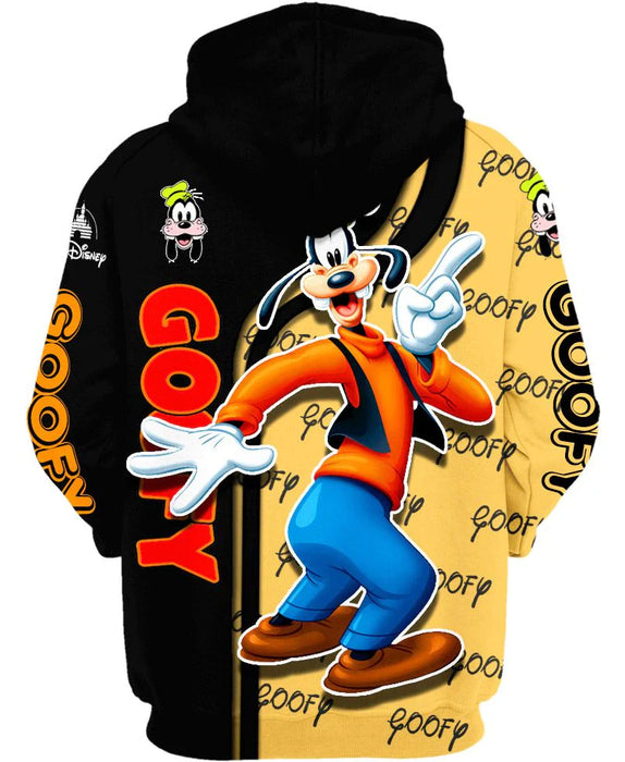 Goofy Cartoon Inspired Zip Up Hoodie