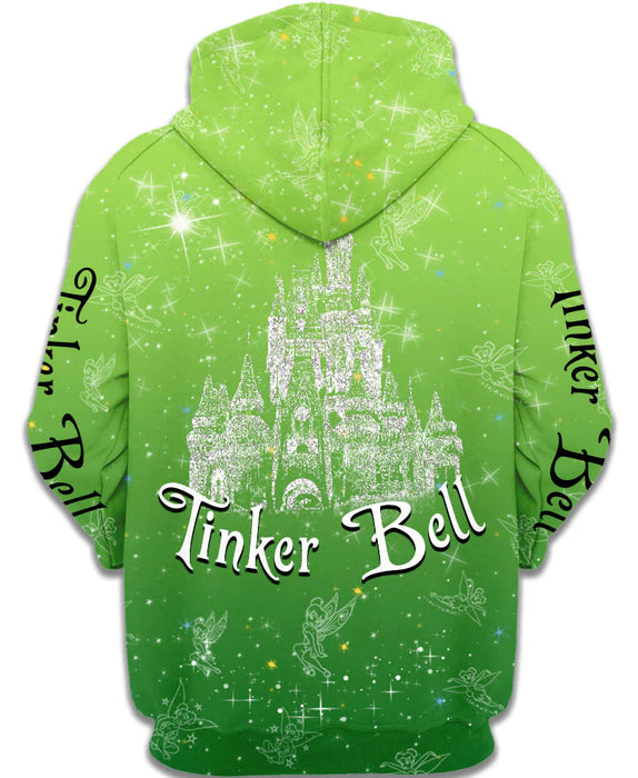 Fairy Inspired Green Zip-Up Hoodie