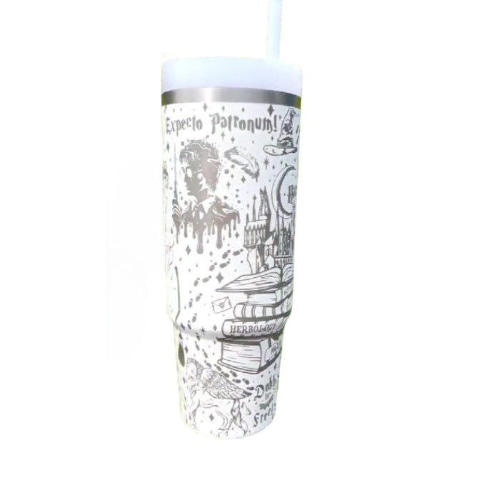 Wizard Themed 40 Oz Tumbler With Handle