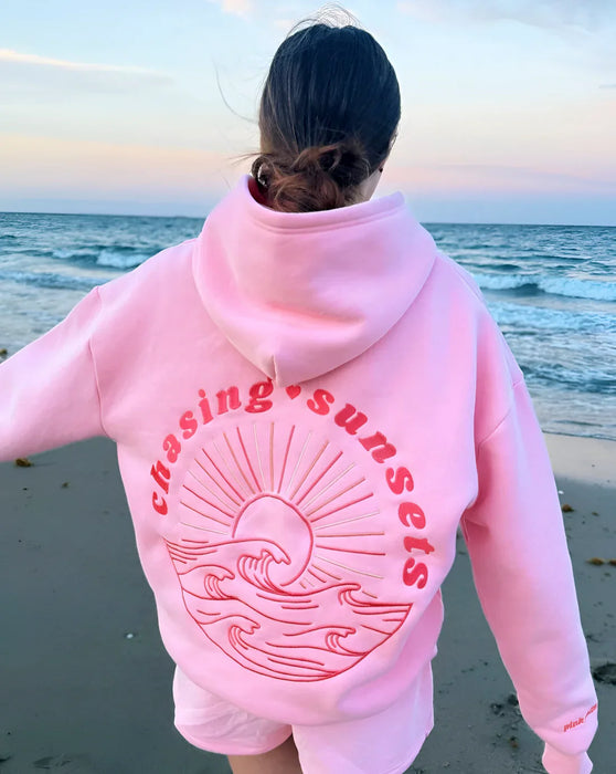 Sunset Graphic Oversized Hoodie