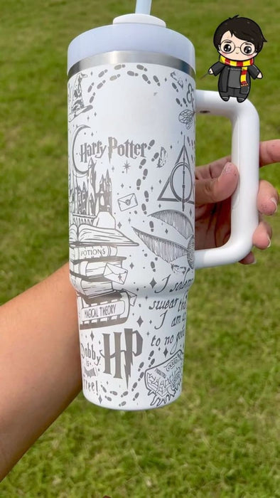 Wizard Themed 40 Oz Tumbler With Handle