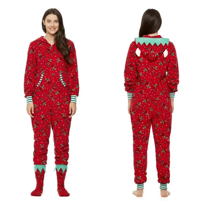 Christmas Printed Family Pajamas Matching Set