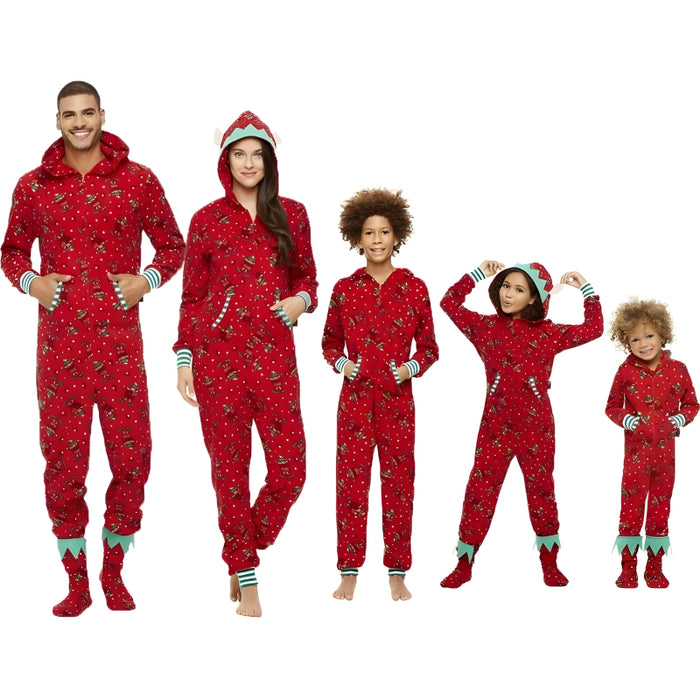 Christmas Printed Family Pajamas Matching Set