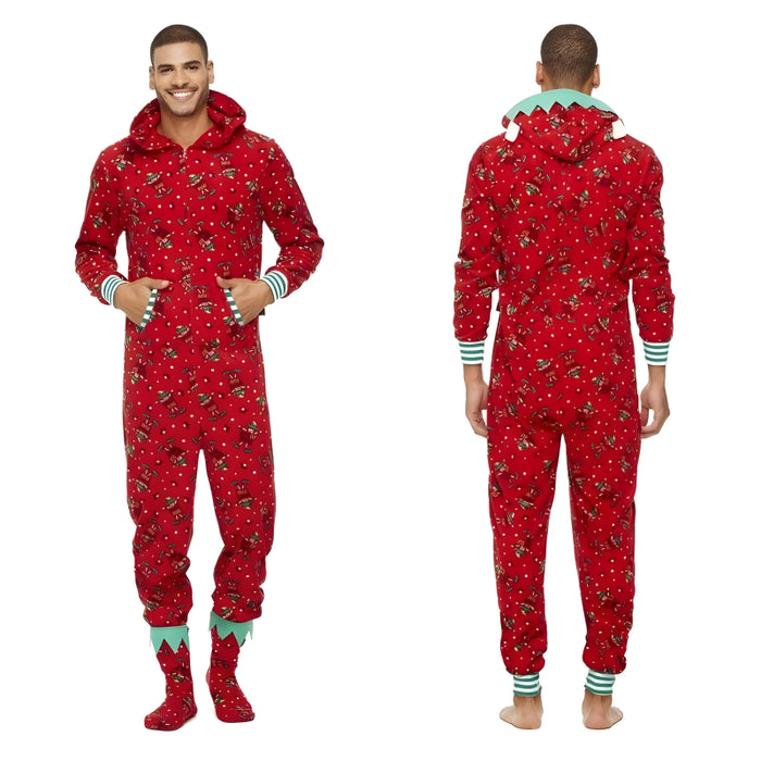 Christmas Printed Family Pajamas Matching Set